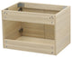 30" Wall Mount Vanity, White Stone Countertop, Tan