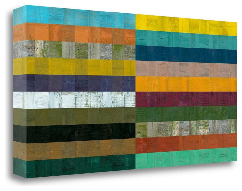 "Wooden Abstract VIII" By Michelle Calkins, Giclee Print on Gallery Wrap Canvas