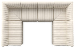 Augustine Dining Banquette U Shape 106" Capri Oatmeal