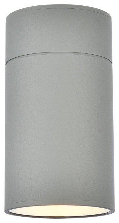 Elegant Lighting LDOD4039 Raine 8" Tall Outdoor Wall Sconce - - Silver