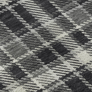 Premium Machine Washable Mayfield AMF563 Black 9' x 12' Rug