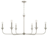 HomePlace Lighting Presley 6-Light Chandelier 448961BN Brushed Nickel
