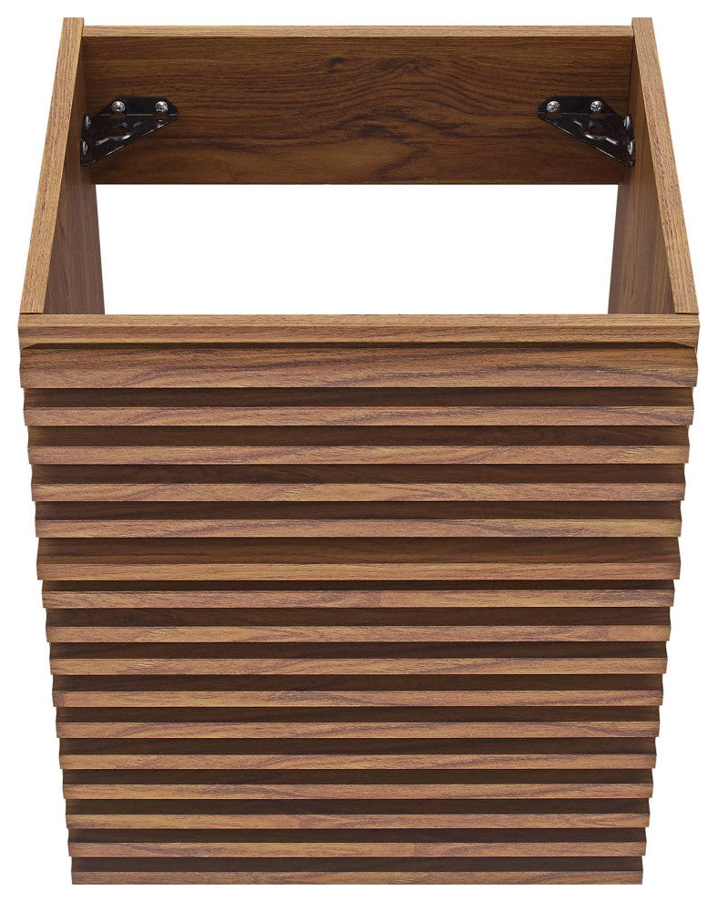 Render 18" Wall-Mount Bathroom Vanity Cabinet, Walnut