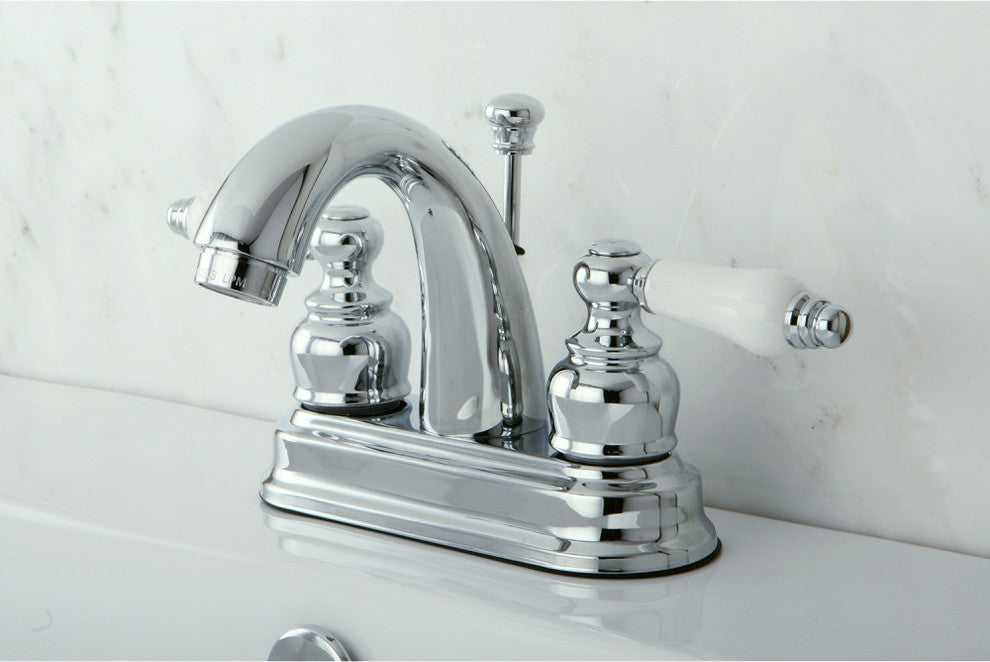 Kingston Brass 4" Centerset Bathroom Faucet, Polished Chrome