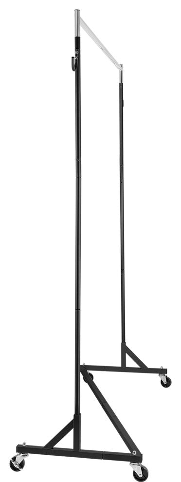 Z Rack Adjustable Height Rolling Garment Rack, Black, 23.62x62.99x70.87 in