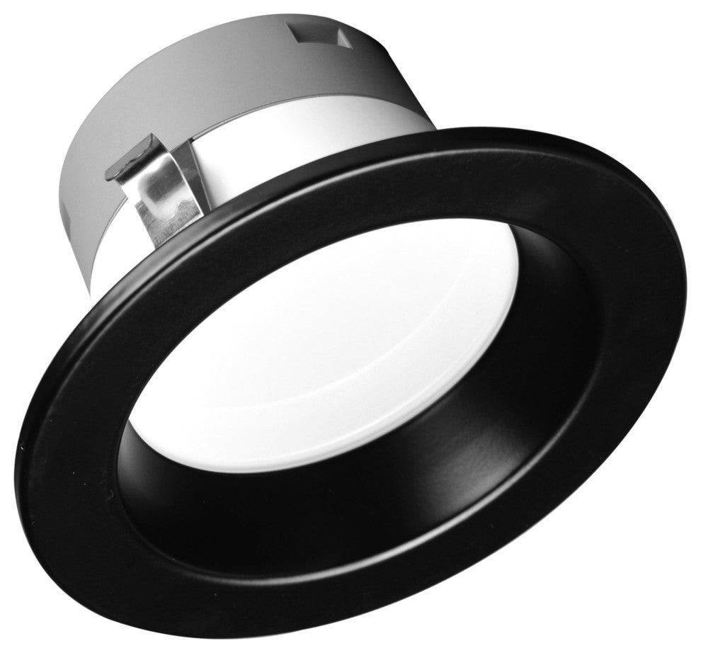 DLR(v6) Recessed LED Downlight, Black, 3000k, 1 Pack