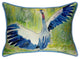Pair of Betsy Drake Dancing Crane Large Pillows 15 Inchx22 Inch