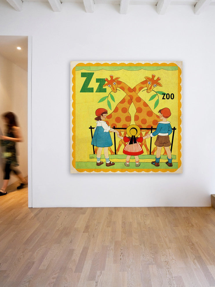 "Zoo" Painting Print on Canvas by Curtis