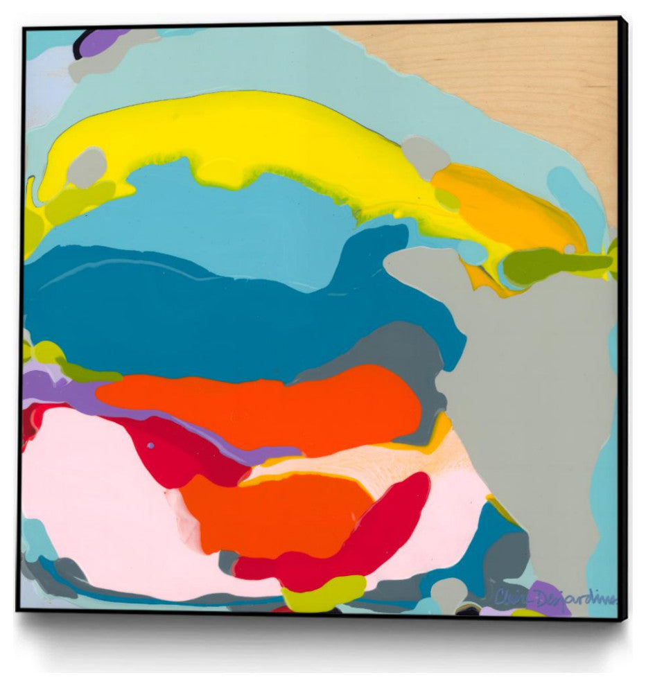 "Free Falling" Framed Canvas by Giant Art 30"x30"