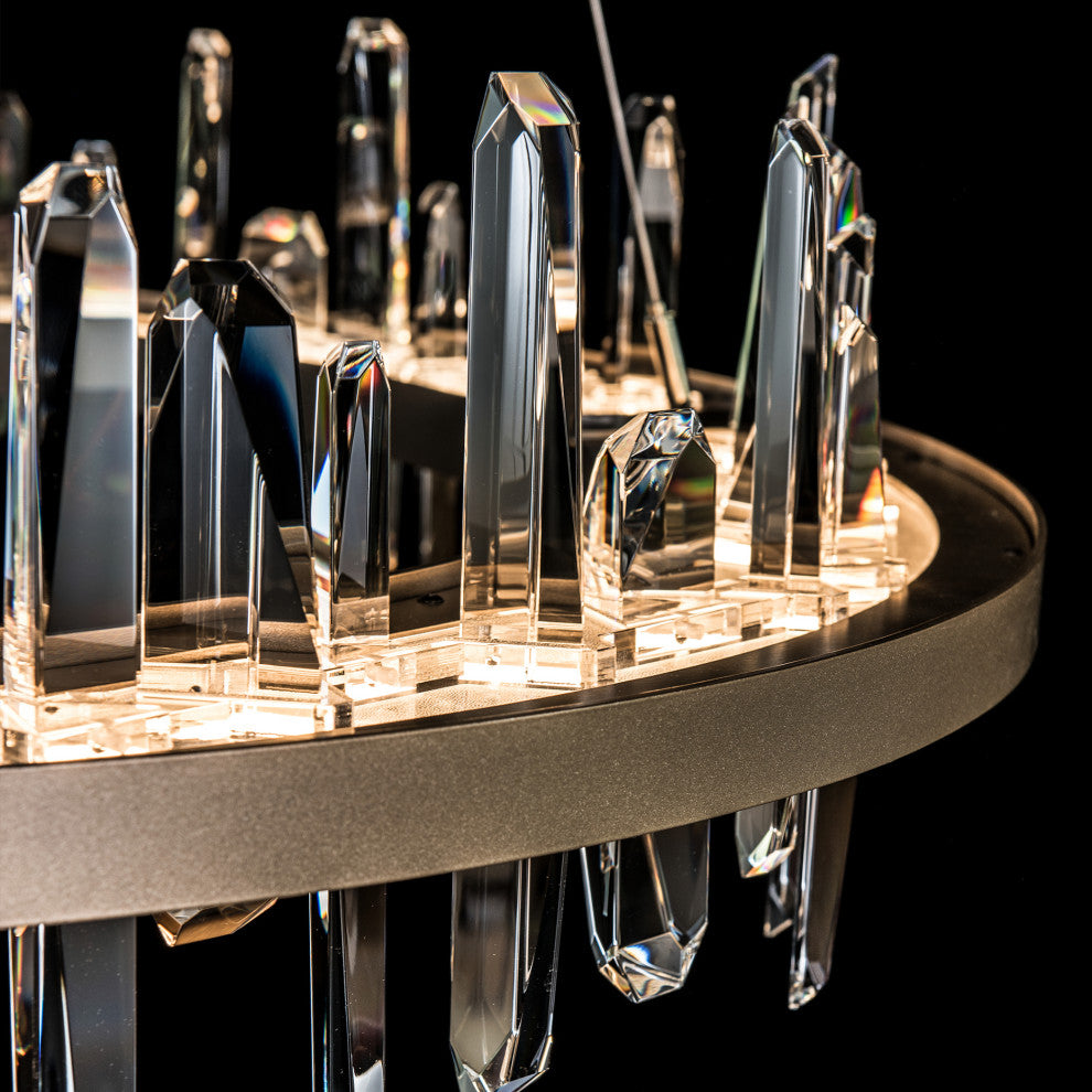 Solitude Circular LED Pendant, Soft Gold