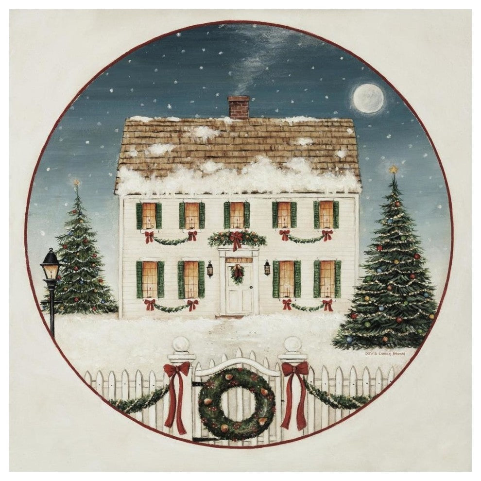 "Merry Lil House" Digital Paper Print by David Carter Brown, 20"x20"