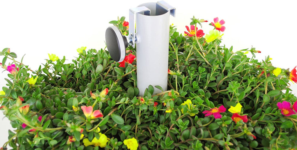 XXD''s (#O-811) Zinc Plated Dark Grey Powercoated Planter & Umbrella Stand