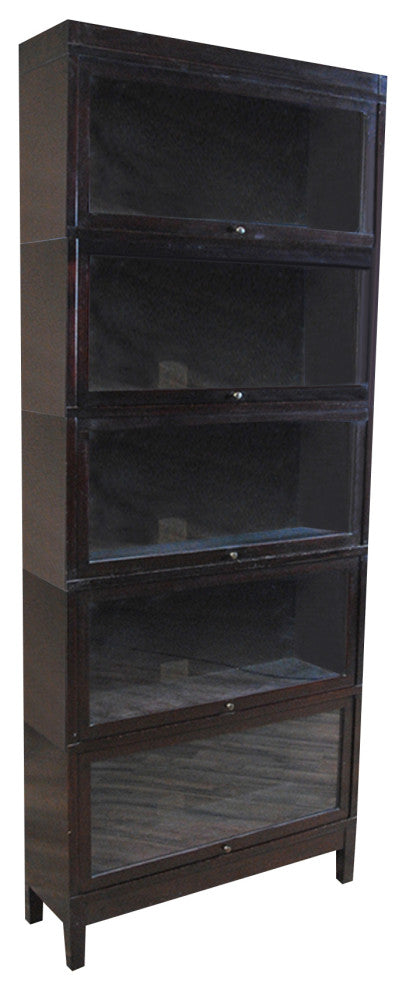 NVIN0341 Vintage Mahogany Globe Wernicke Bookcase