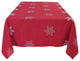 Snowy Noel Embroidered Snowflake Christmas Tablecloth, 60"x84"