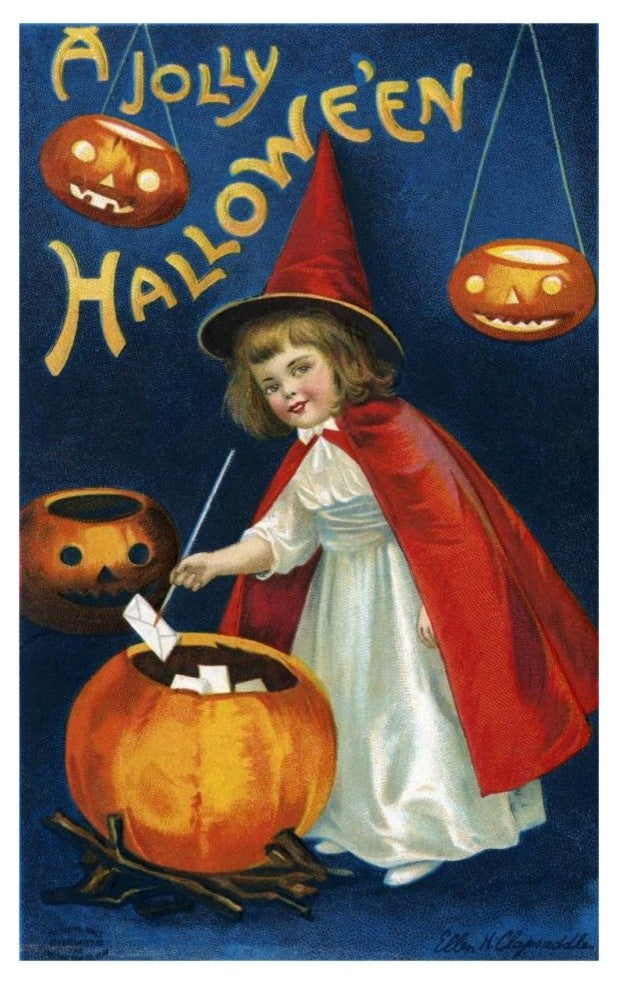 "A Jolly Halloween" Digital Paper Print by Halloween, 21"x32"