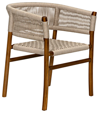 Conrad Chair, Teak With Woven Rope