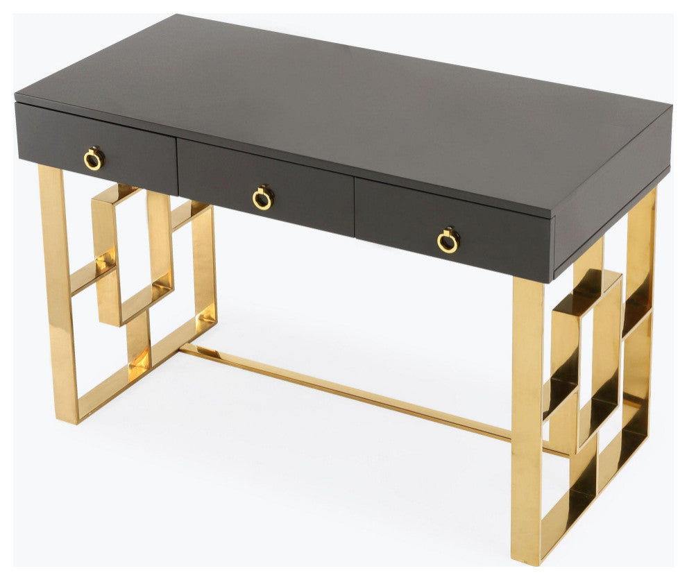 Audrey Gray Lacquer Desk