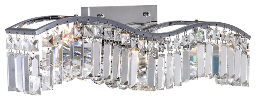 Glamorous 3 Light Vanity Light With Chrome Finish