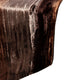 Table Runner Brown Velvet 14"x48", Ombre, Crushed Velvet Tassles, Ombre Brown