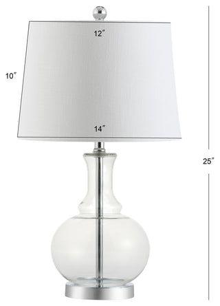 Lavelle 25" Glass Table Lamp, Set of 2