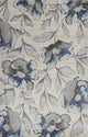HomeRoots 7' x 10' Polypropylene Grey or Blue Area Rug