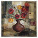 "Poppies in a Copper Vase I" Digital Paper Print by Silvia Vassileva, 32"x32"