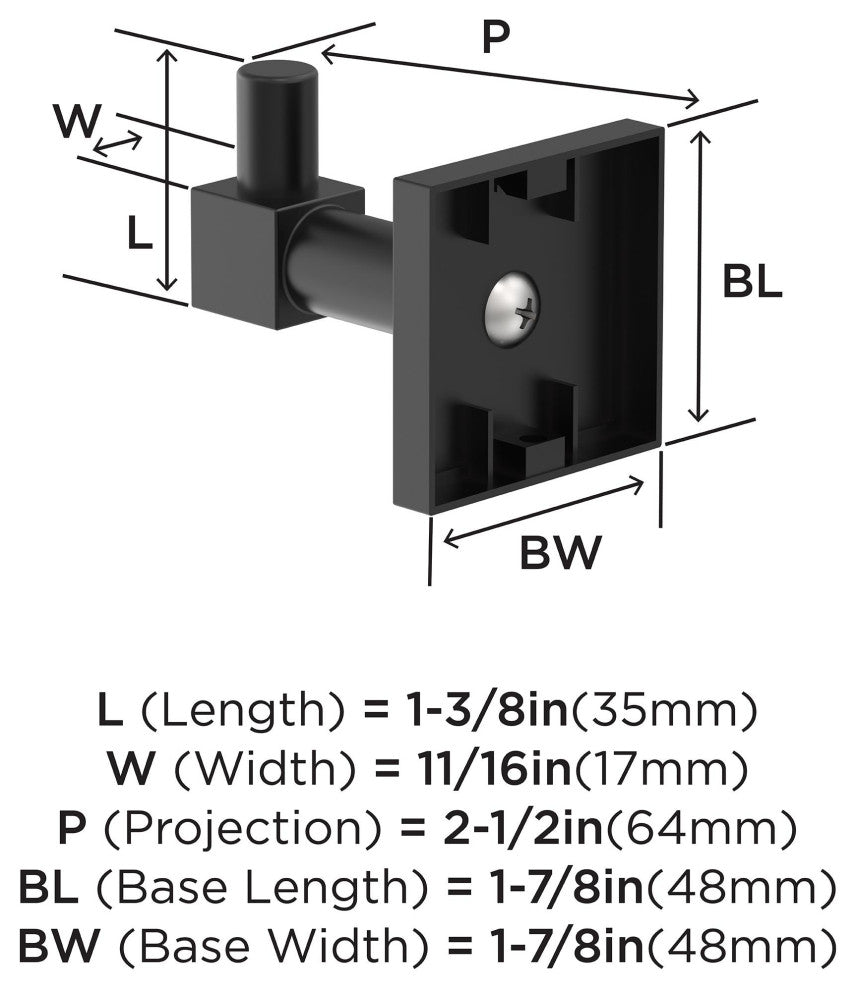 Appoint Traditional Single Robe Hook, Matte Black