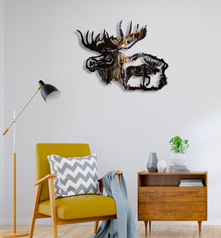 Moose Metal Wall Art