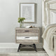 Bridges 2 Drawer Nightstand , Two Tone Acacia Wood