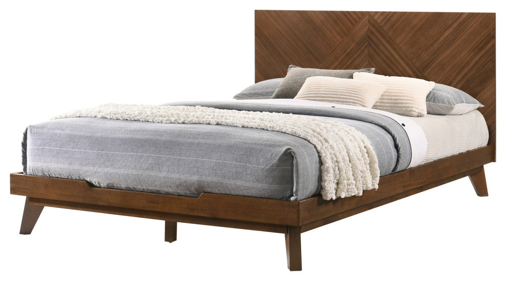 Modrest Soren Walnut Bed, Eastern King