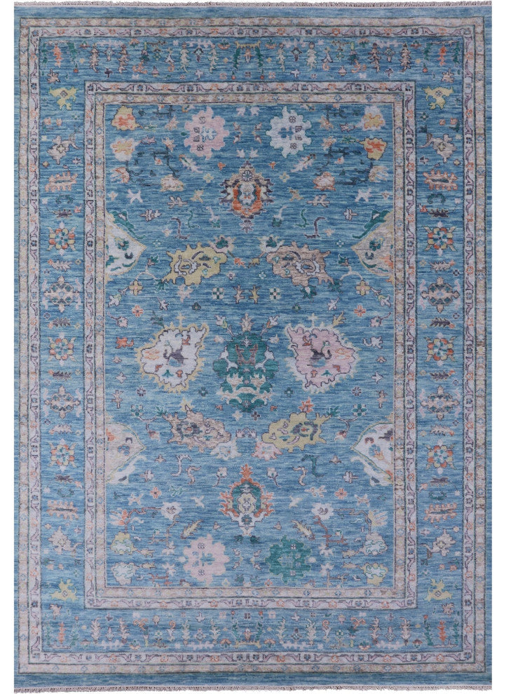 10' 3" X 14' 2" Turkish Oushak Hand Knotted Wool Rug - Q13276