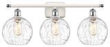 Innovations 516-3W-WPC-G1215-8 3 Light Bath Vanity Light, White, Polished Chrome