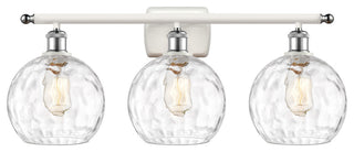 Innovations 516-3W-WPC-G1215-8 3 Light Bath Vanity Light, White, Polished Chrome