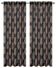 Paisley Drapery Curtain Panels, Black