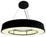 Chalim 72-Watt Integrated LED Black 32" Circular Chandelier
