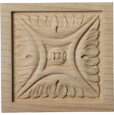 3"W x 3"H x 5/8"D Small Middlesborough Rosette, Cherry