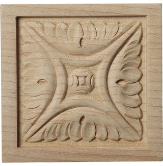 3"W x 3"H x 5/8"D Small Middlesborough Rosette, Cherry