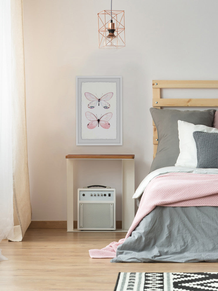 "Pink Pair" Framed Painting Print, 20"x30"