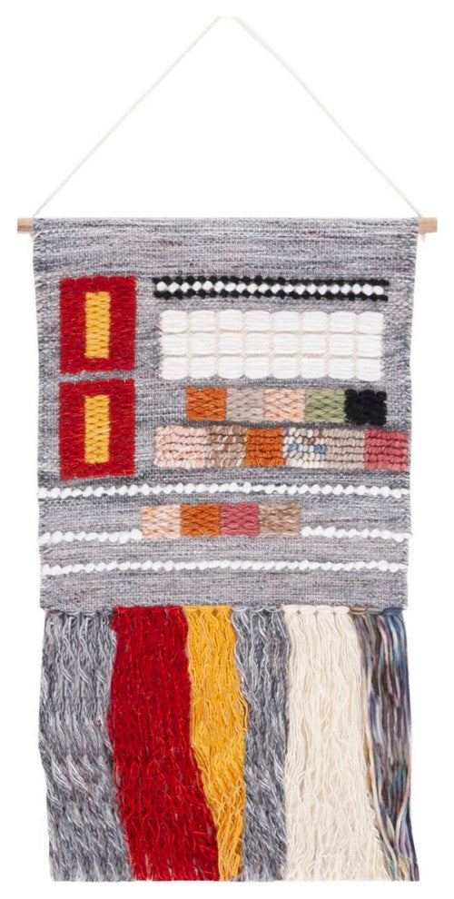 Safavieh Sedona Omara Woven Wall Art Grey/Ivory 20" X 36"