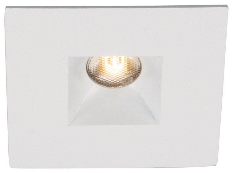 WAC Lighting LEDme Miniature Square Recessed Light, 2700K Warm White, White