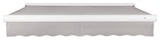Awntech 18'x10' Full Cassette Left Motor Acrylic Fabric Retractable Awning, Gray