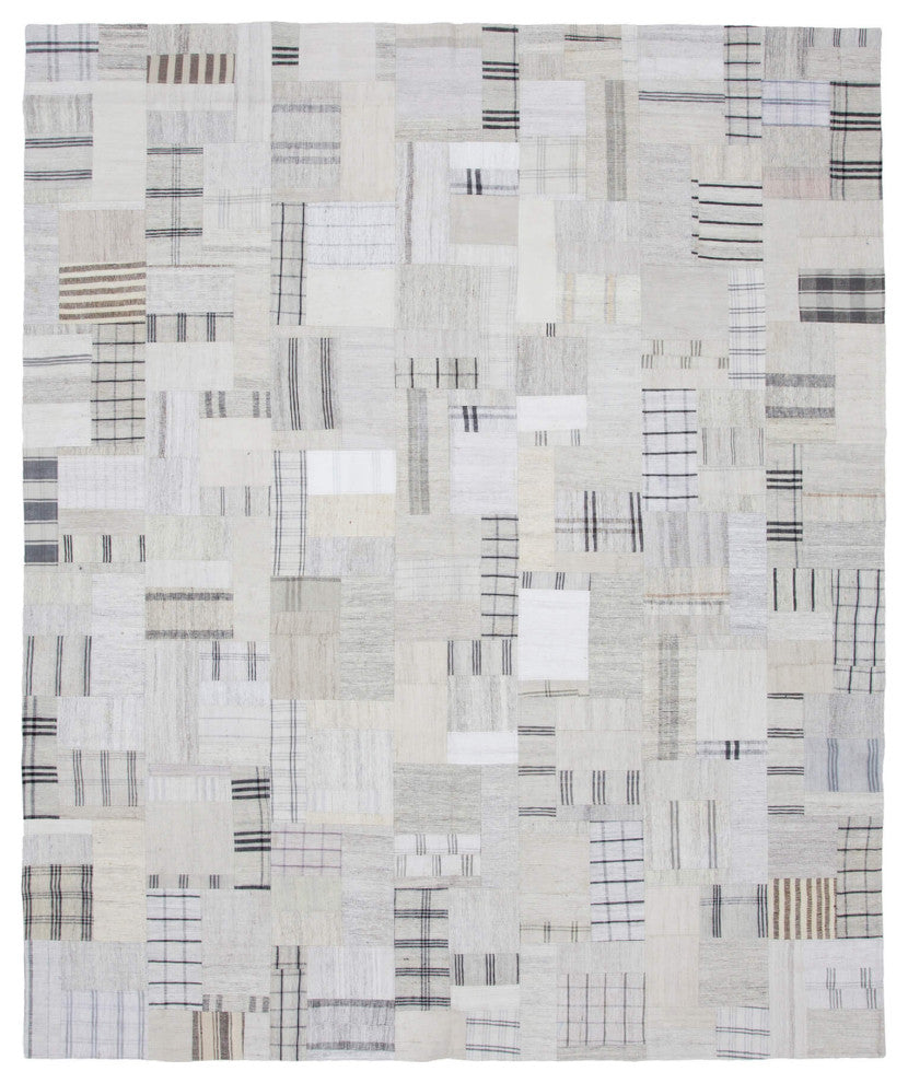 Rug N Carpet - Handmade Anatolian 8' 3'' x 10' 0'' Unique Patchwork Kilim Rug