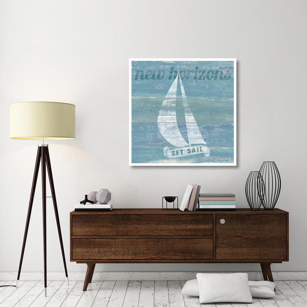 "Drift Sailboat" Digital Paper Print by Sue Schlabach, 42"x42"