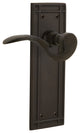 Mission Plate With Manor Lever, Oil-Rubbed Bronze, Privacy, Non-Handed
