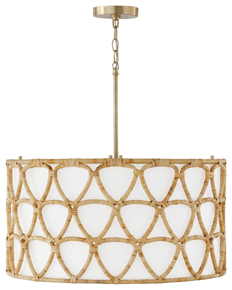 Capital Lighting Tulum 4-Light Pendant 347241MA Matte Brass
