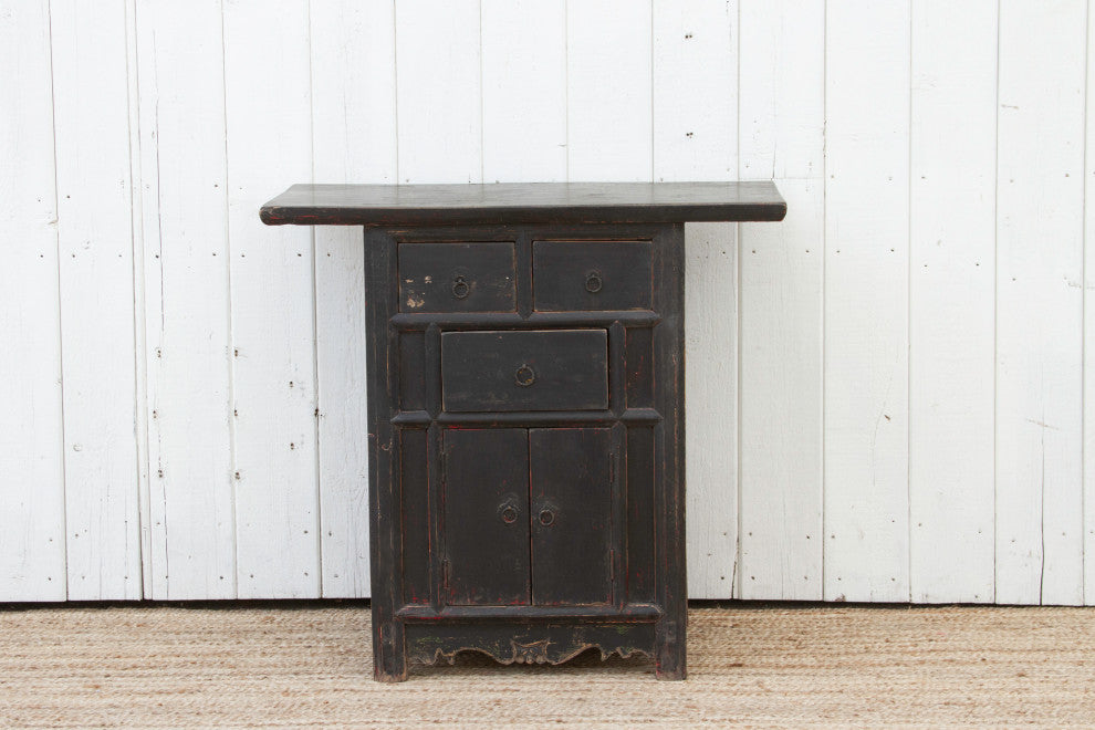 Midnight Black Chinese Cabinet
