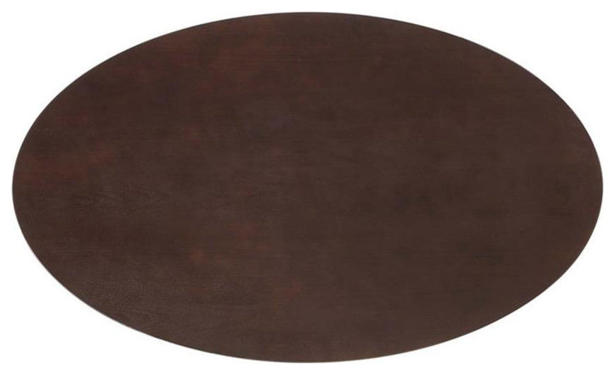 Lippa 60" Oval Dining Table White Cherry Walnut
