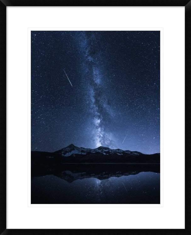 "Galaxies Reflection" Framed Digital Print by Toby Harriman, 24"x30"