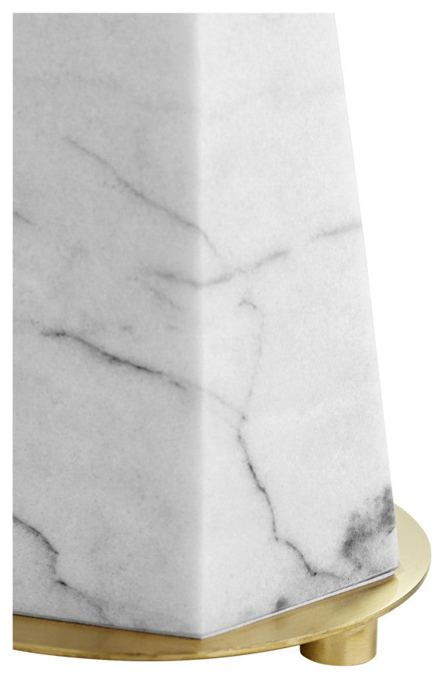 Cyan Opaque Storm Table Lamp 11217, White