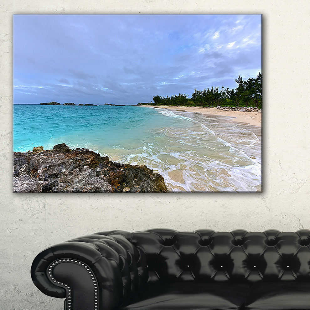 "Clearwater Beach Bermuda" Oversized Beach Canvas Artwork, 40"x30"